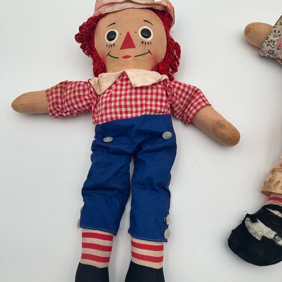 Vintage 1960’s Raggedy Anne And Andy Dolls By Knickerbocker. - Picture 5 of 9